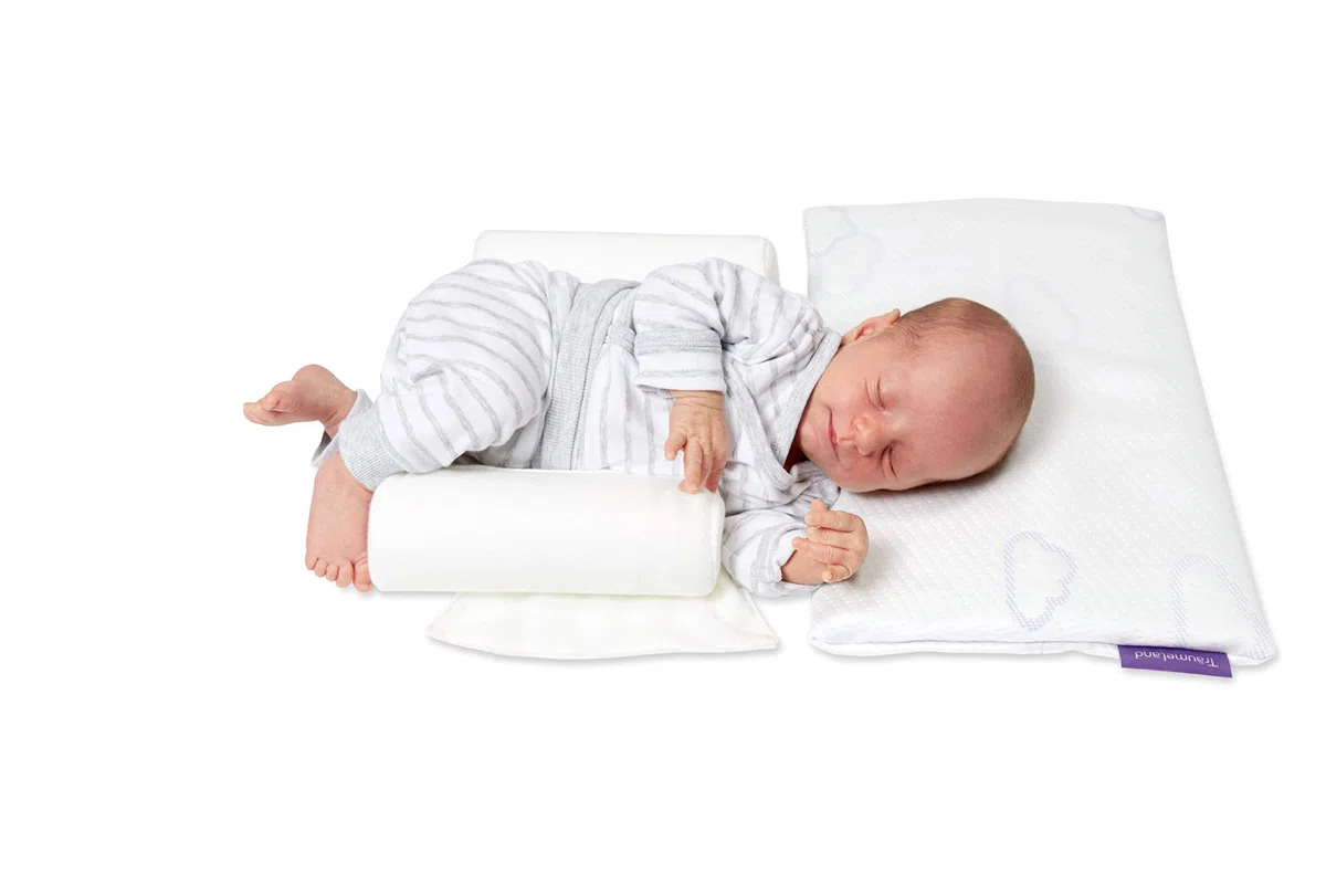 Träumeland T040401 Babykopfkissen Wolke 25 x 40 cm, weiß
