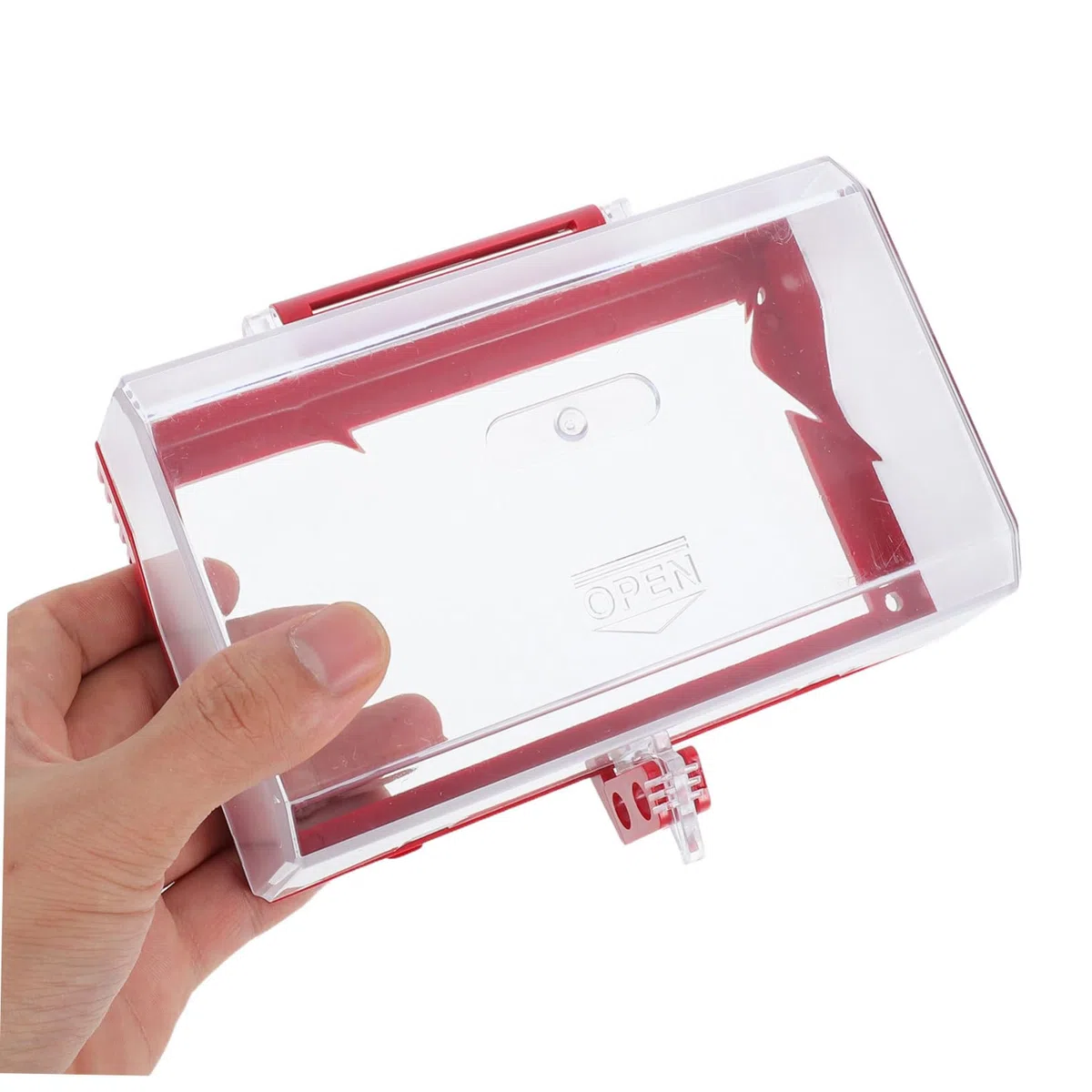 4 Stück Teiliges Abschließbare Steckdosenabdeckungen aus Transparentem Wasserdichte Schutzbox für Wandsteckdosen Kindersicherer Stoßfester Steckdosenschutz für Innen Außenbereiche