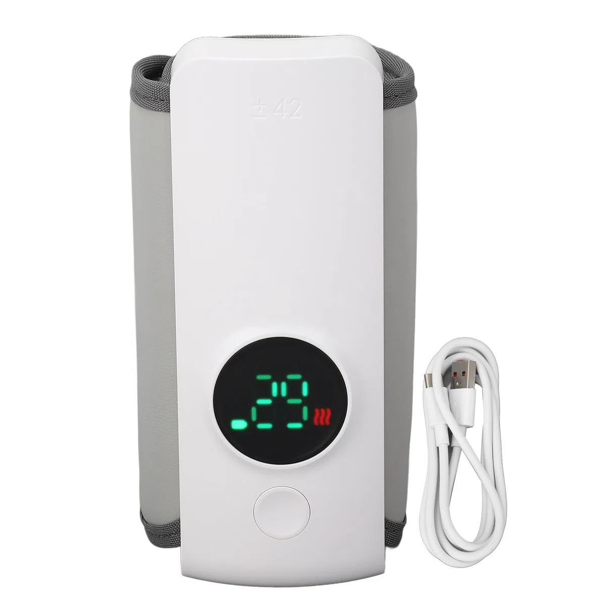 Sxhlseller Tragbarer Flaschenwärmer Unterwegs, Elektrischer Flaschenwärmer Für Unterwegs, Tragbarer Flaschenwärmer Baby, Mobiler Flaschenwärmer Baby 6000mAh, 48h Dämmung, Portable Baby Bottle Warmer